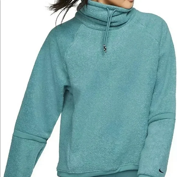 Nike women’s thermal fleece cowl neck cozy training pullover